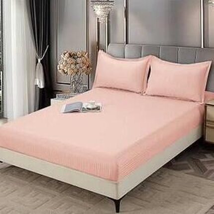 Lenjerie de pat damasc Premium gama Horeca – cu elastic – 4 piese, Model 16724