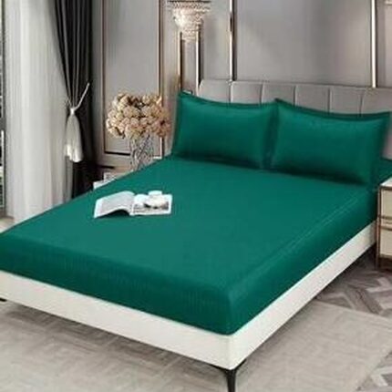 Lenjerie de pat damasc Premium gama Horeca – cu elastic – 4 piese, Model 16729