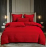 Lenjerie de pat damasc Premium gama Horeca – cu elastic – 6 piese, Model 16769 - imagine 2