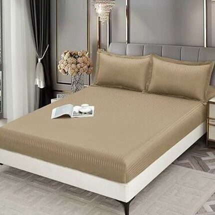 Lenjerie de pat damasc Premium gama Horeca – cu elastic – 6 piese, Model 16772