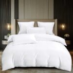 Lenjerie de pat damasc Premium gama Horeca – cu elastic – 6 piese, Model 16773 - imagine 2