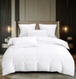 Lenjerie de pat damasc Premium gama Horeca – cu elastic – 6 piese, Model 16773 - imagine 2