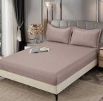 Lenjerie de pat damasc Premium gama Horeca – cu elastic – 6 piese, Model 16776