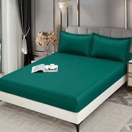 Lenjerie de pat damasc Premium gama Horeca – cu elastic – 6 piese, Model 16778