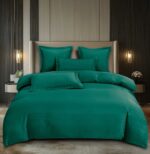 Lenjerie de pat damasc Premium gama Horeca – cu elastic – 6 piese, Model 16778 - imagine 2