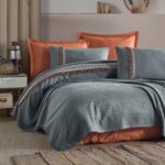 Lenjerie de pat – de vara – Bohaline Pique 100% Bumbac – 4 piese, Model 16060 - imagine 2