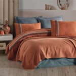 Lenjerie de pat – de vara – Bohaline Pique 100% Bumbac – 4 piese, Model 16061 - imagine 2