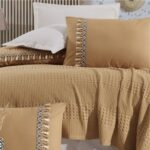 Lenjerie de pat – de vara – Bohaline Pique 100% Bumbac – 4 piese, Model 16065