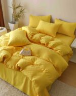 Lenjerie de pat fashion Jacquard + Finet – 6 piese, Model 5691 - imagine 3