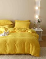 Lenjerie de pat fashion Jacquard + Finet – 6 piese, Model 5691 - imagine 4
