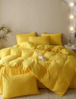 Lenjerie de pat fashion Jacquard + Finet – 6 piese, Model 5691 - imagine 5