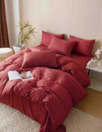 Lenjerie de pat fashion Jacquard + Finet – 6 piese, Model 5692 - imagine 3