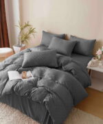Lenjerie de pat fashion Jacquard + Finet – 6 piese, Model 5695 - imagine 3