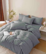 Lenjerie de pat fashion Jacquard + Finet – 6 piese, Model 5698 - imagine 3