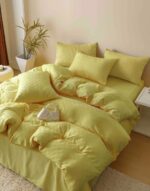 Lenjerie de pat fashion Jacquard + Finet – 6 piese, Model 5701 - imagine 3