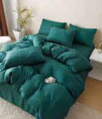 Lenjerie de pat fashion Jacquard + Finet – 6 piese, Model 5702 - imagine 2