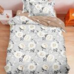 Lenjerie de pat finet 1 persoana – cu elastic – 4 piese, Model 16867