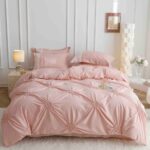 Lenjerie de pat finet cu inimi brodate – 6 piese, Model 5711 - imagine 4