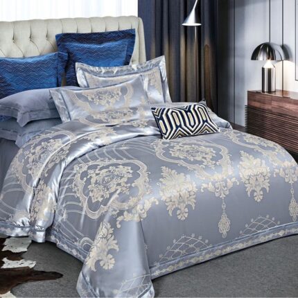 Lenjerie de pat Jacquard bumbac 100% – 6 piese, Model 12175