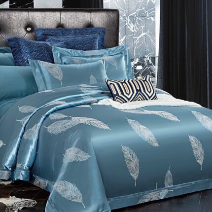 Lenjerie de pat Jacquard bumbac 100% – 6 piese, Model 12176