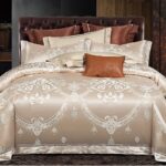 Lenjerie de pat Jacquard bumbac 100% – 6 piese, Model 12180