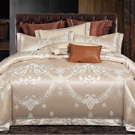 Lenjerie de pat Jacquard bumbac 100% – 6 piese, Model 12180