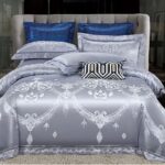 Lenjerie de pat Jacquard bumbac 100% – 6 piese, Model 12181