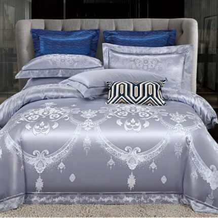 Lenjerie de pat Jacquard bumbac 100% – 6 piese, Model 12181