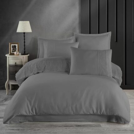 Lenjerie de pat Jacquard bumbac 100% – 6 piese, Model 9734