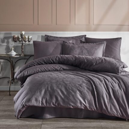 Lenjerie de pat Jacquard bumbac 100% – 6 piese, Model 9745