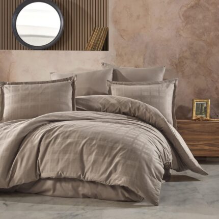 Lenjerie de pat Jacquard bumbac 100% – 6 piese, Model 9749