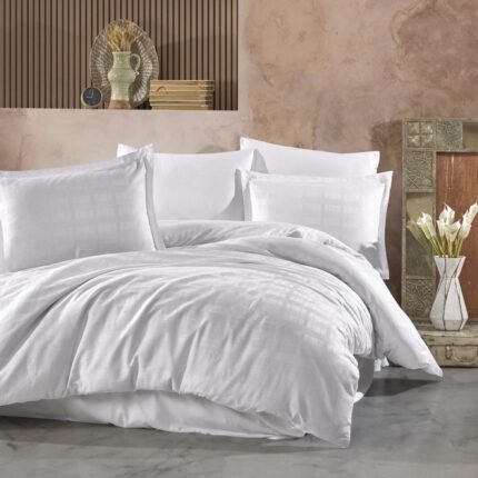 Lenjerie de pat Jacquard bumbac 100% – 6 piese, Model 9750