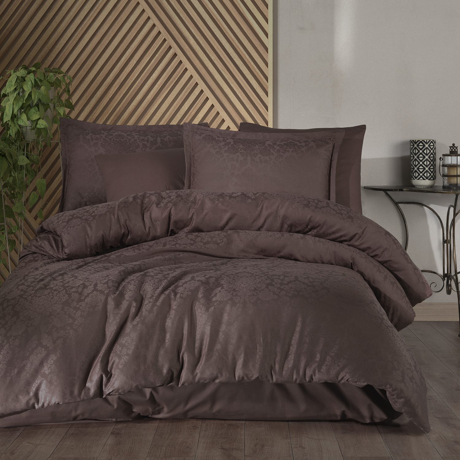 Lenjerie de pat Jacquard bumbac 100% – 6 piese, Model 9752 Lenjerie de pat Jacquard bumbac 100% – 6 piese, Model 9752