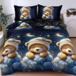 Lenjerie de pat Luxury – bumbac satinat – 4 piese, Model 18370