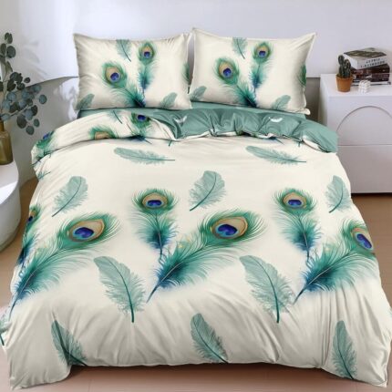 Lenjerie de pat Luxury – bumbac satinat – 4 piese, Model 18392