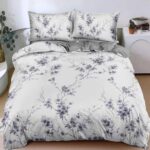 Lenjerie de pat Luxury – bumbac satinat – cu elastic – 4 piese, Model 18403