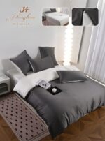 Lenjerie de pat Matase Luxury – 6 piese, Model 17549 - imagine 7