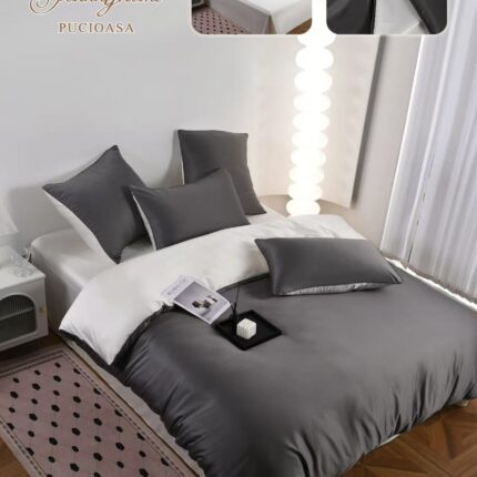 Lenjerie de pat Matase Luxury – 6 piese, Model 17549 - imagine 7