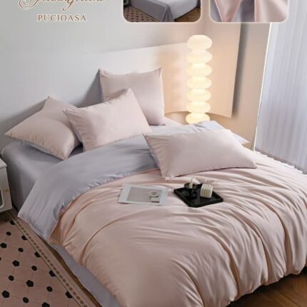 Lenjerie de pat Matase Luxury – 6 piese, Model 17551 - imagine 7