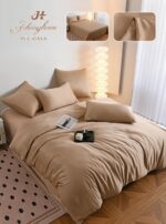 Lenjerie de pat Matase Luxury – 6 piese, Model 17553 - imagine 7
