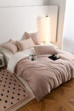 Lenjerie de pat Matase Luxury – 6 piese, Model 17554 - imagine 5