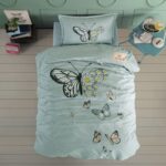Lenjerie de pat Ranforce 100% bumbac – Daisy Love v1 – 1 persoana – 3 piese, Model 16967