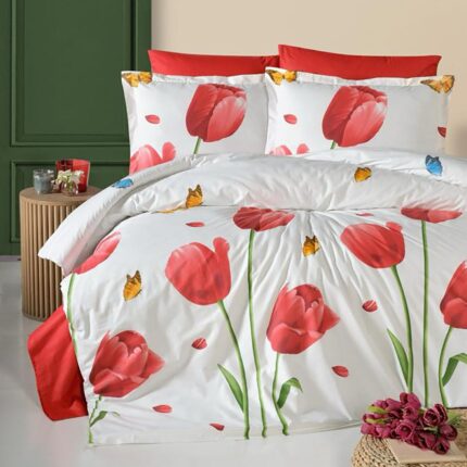 Lenjerie de pat ranforce Clasy King size, Model 11261