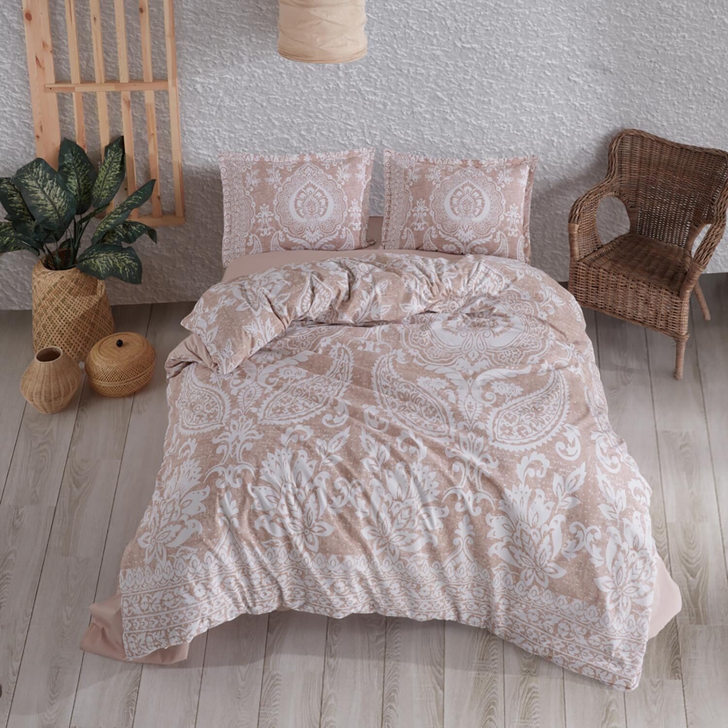 Lenjerie de pat ranforce Clasy King size, Model 11283 Lenjerie de pat ranforce Clasy King size, Model 11283