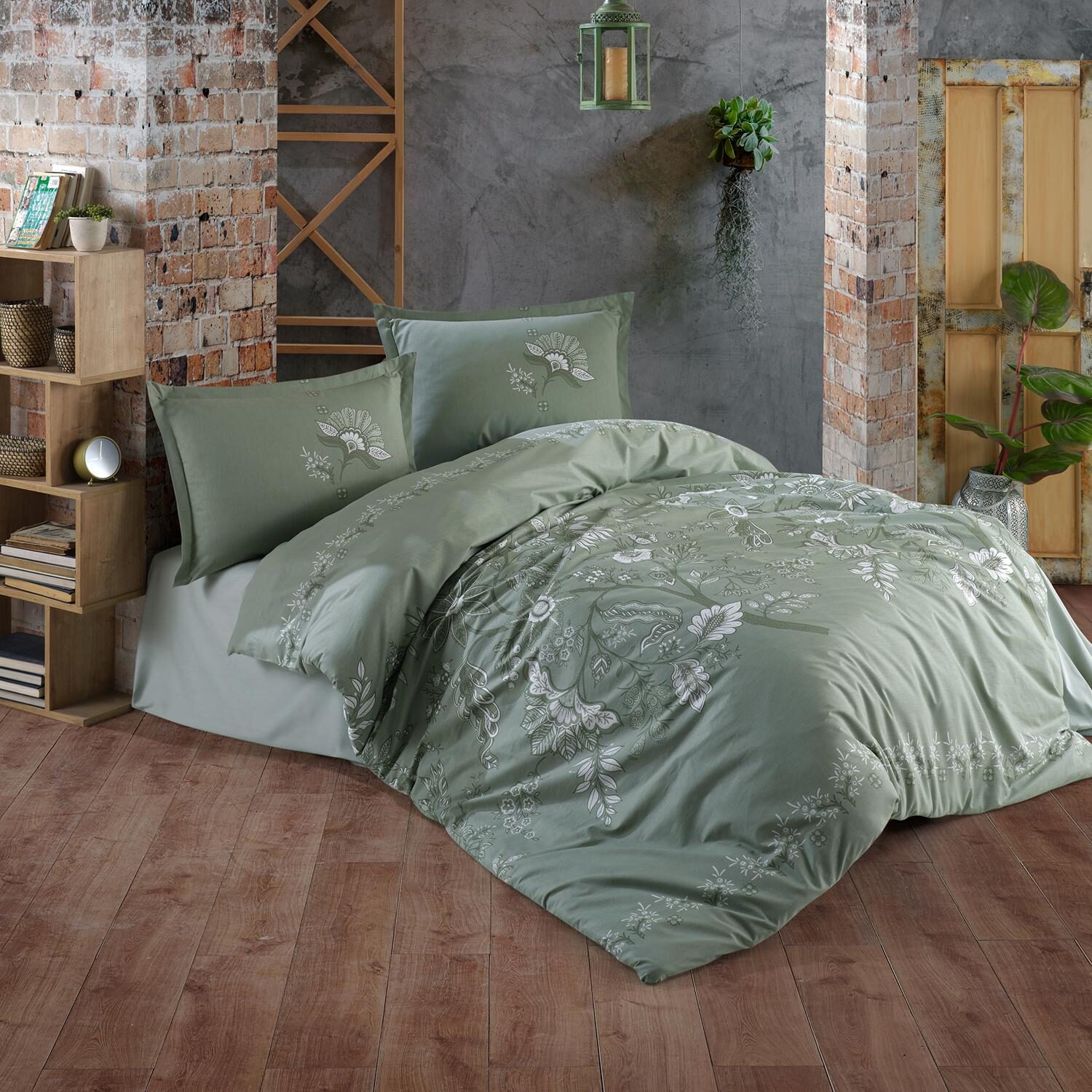 Lenjerie de pat ranforce Clasy King size, Model 11288 Lenjerie de pat ranforce Clasy King size, Model 11288