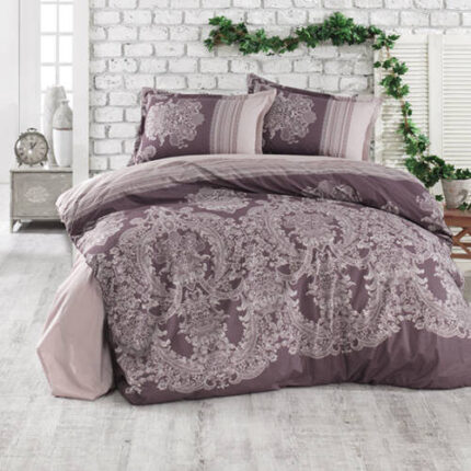Lenjerie de pat ranforce Clasy King size, Model 15574
