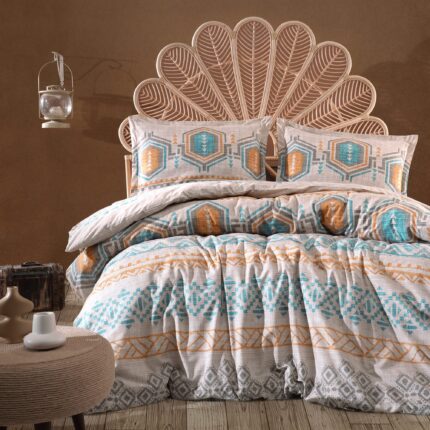 Lenjerie de pat ranforce Clasy King size, Model 15590