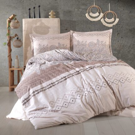 Lenjerie de pat ranforce Clasy King size, Model 15594