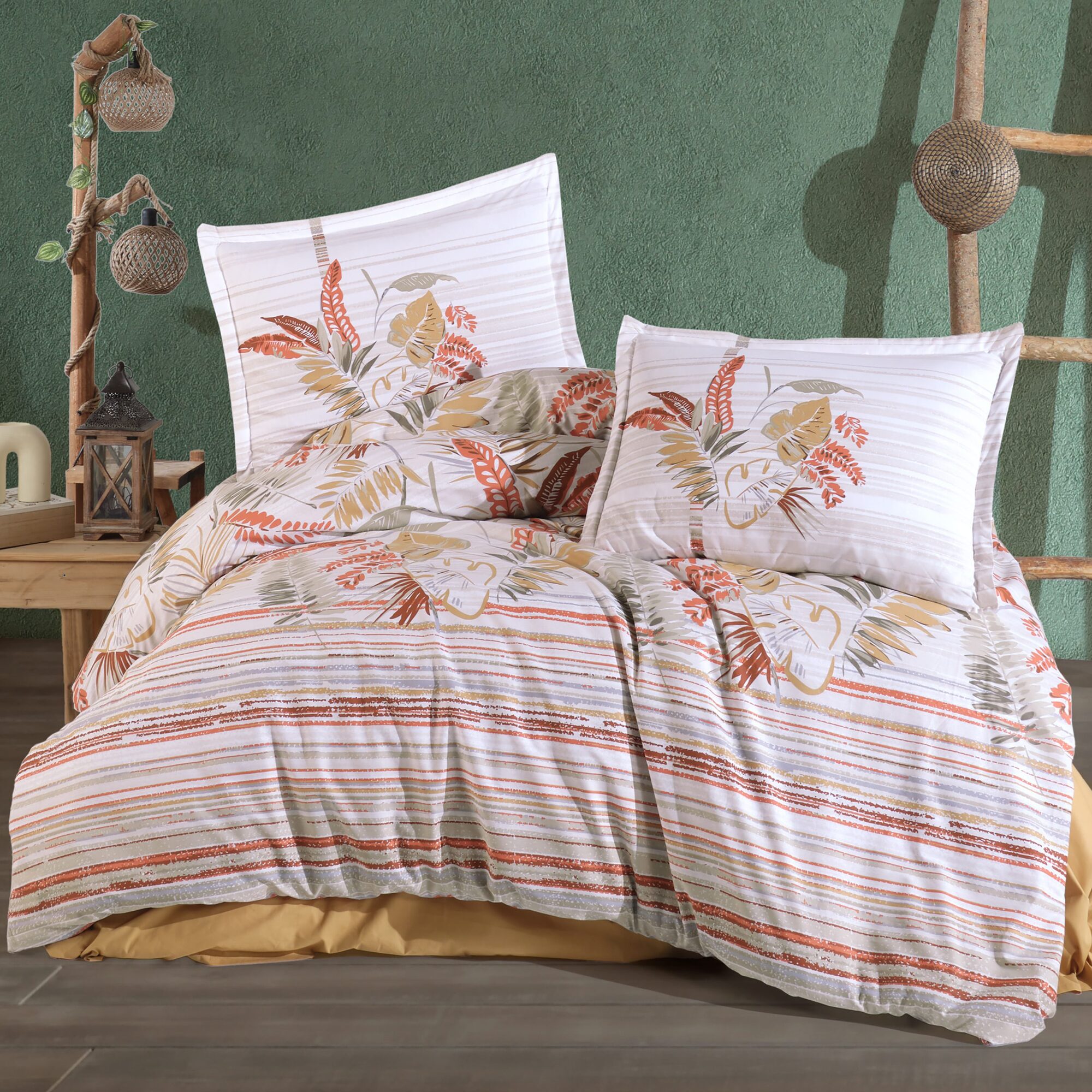 Lenjerie de pat ranforce Clasy King size, Model 15596 Lenjerie de pat ranforce Clasy King size, Model 15596