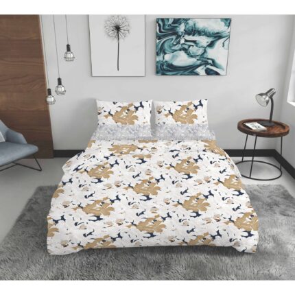 Lenjerie de pat ranforce Clasy King size, Model 15603 - imagine 2